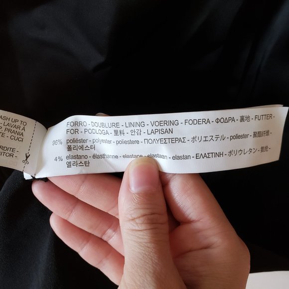 NWT Zara Basic Black Satin Like Bodycon Dress Small - Picture 8 of 9